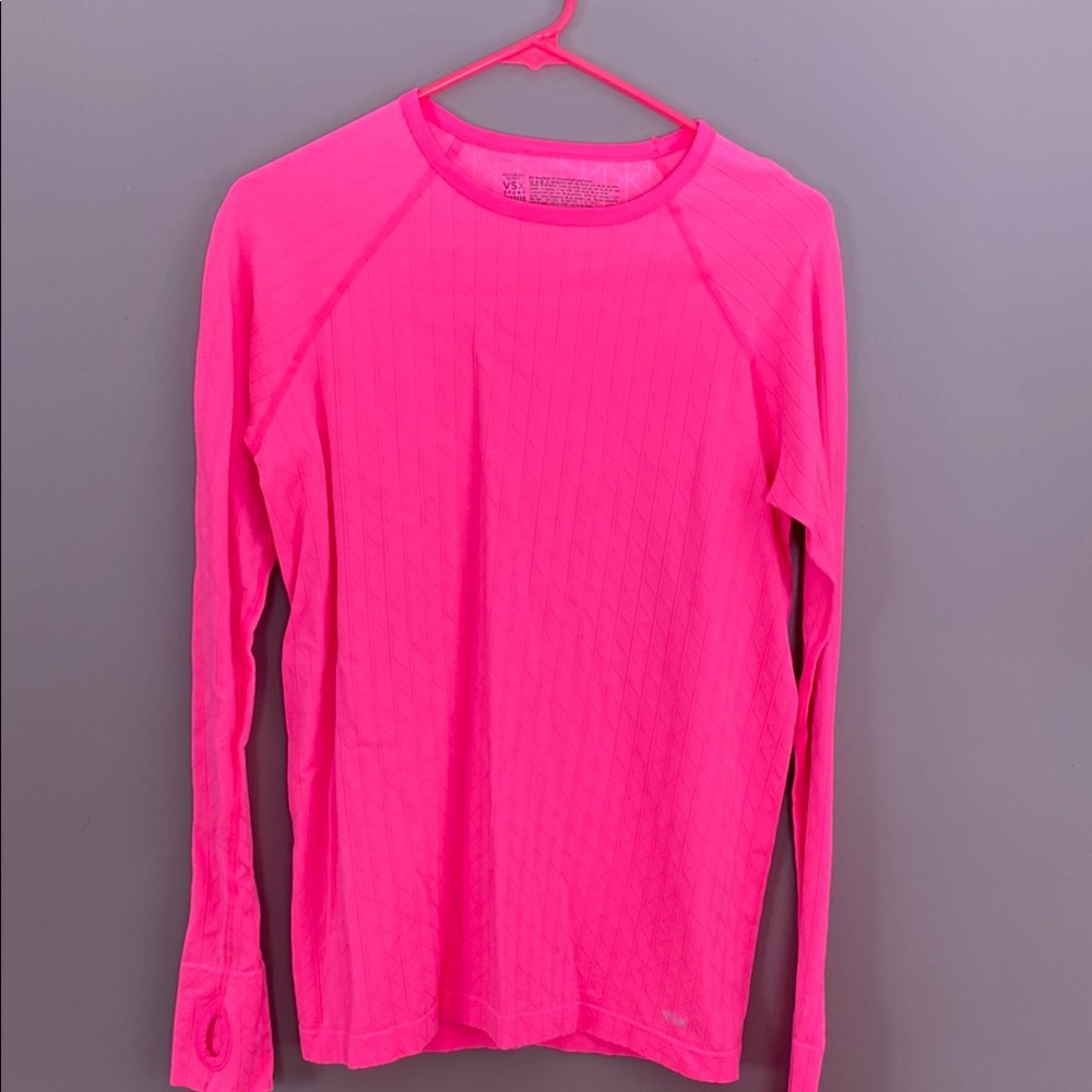 Bright Pink Long Sleeve Top